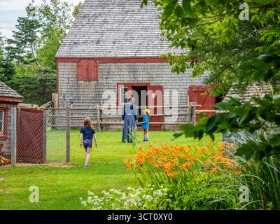 Orwell Corner Historic Village un affascinante villaggio storico che raffigura la vita negli anni '1890 sull'Isola del Principe Edoardo, Canada Foto Stock