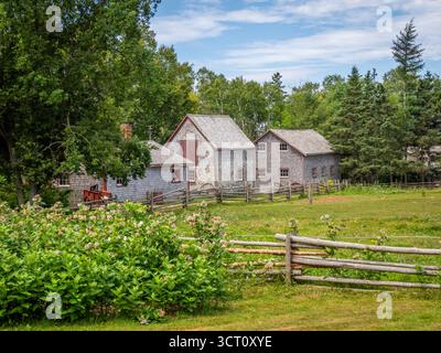 Orwell Corner Historic Village un affascinante villaggio storico che raffigura la vita negli anni '1890 sull'Isola del Principe Edoardo, Canada Foto Stock