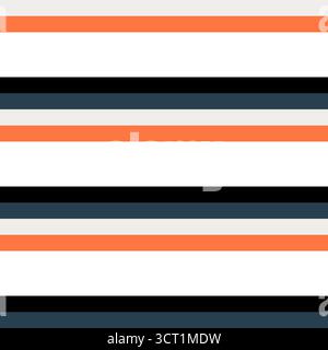 Motivo senza cuciture con design a righe Illustrazione Vettoriale