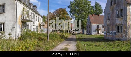 Sito militare abbandonato penisola di Wustrow Mar Baltico Germania Foto Stock