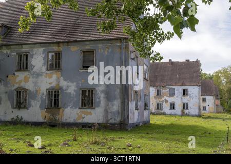 Sito militare abbandonato penisola di Wustrow Mar Baltico Germania Foto Stock