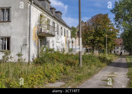 Sito militare abbandonato penisola di Wustrow Mar Baltico Germania Foto Stock