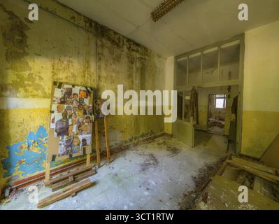 Sito militare abbandonato penisola di Wustrow Mar Baltico Germania Foto Stock