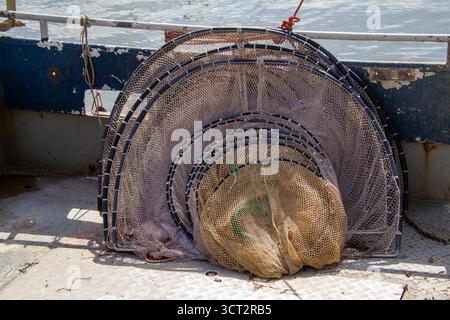 La pesca tradizionale net Foto Stock