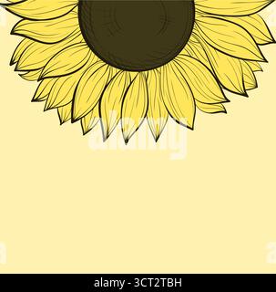 Sfondo con semi di girasole Illustrazione Vettoriale