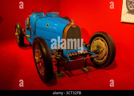 Bugatti Type 35B auto da corsa d'epoca, ma tra il 1924 e il 1930, ora nella collezione Schlumpf Foto Stock