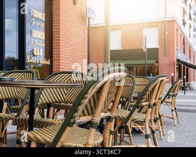 Terrazza con caffè Foto Stock