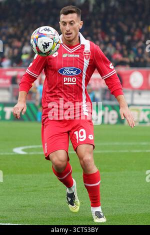Monza, Italie. 4 ottobre 2025. Samuele Birindelli durante il campionato italiano di serie A tra AC Monza e US Catanzaro1929 il 4 ottobre 2025 allo U-Power Stadium di Monza, Italia - Photo Alessio Morgese/DPPI Credit: DPPI Media/Alamy Live News Foto Stock