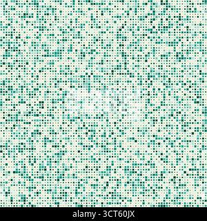 Ripetizione geometrica senza cuciture. Quadrati in più colori. Sfumature rilassanti di verde e grigio. Illustrazione del vettore di tendenza. Illustrazione Vettoriale