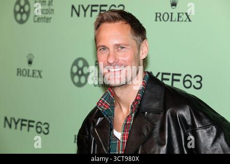New York, New York, Stati Uniti. 4 ottobre 2025. Alexander Skarsgard partecipa alla prima del New York Film Festival di "Pillion" all'Alice Tully Hall di New York. Crediti: Greg Allen/Alamy Live News. Foto Stock