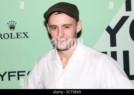 New York, New York, Stati Uniti. 4 ottobre 2025. Harry Lighton partecipa alla prima del New York Film Festival di "Pillion" all'Alice Tully Hall di New York. Crediti: Greg Allen/Alamy Live News. Foto Stock