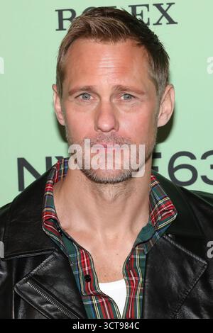 New York, New York, Stati Uniti. 4 ottobre 2025. Alexander Skarsgard partecipa alla prima del New York Film Festival di "Pillion" all'Alice Tully Hall di New York. Crediti: Greg Allen/Alamy Live News. Foto Stock