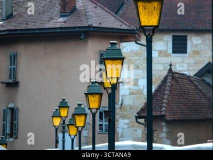 Annecy, Francia. Scene intorno ad Annecy, la città alpina nel sud-est della Francia. Foto Stock