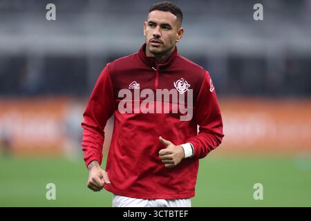 Antonio Sanabria degli US Cremonese guarda durante la partita di serie A tra FC Internazionale e US Cremonese allo Stadio Giuseppe Meazza il 4 ottobre 2025 a Milano Italia . Foto Stock