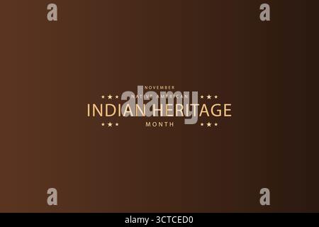 Celebrazione della Cultura di novembre come mese del patrimonio degli indiani d'America Illustrazione Vettoriale