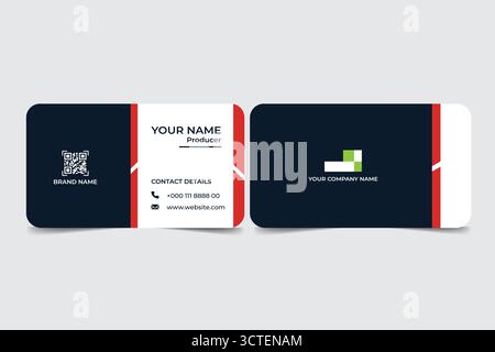 Design moderno e creativo per biglietti da visita Illustrazione Vettoriale