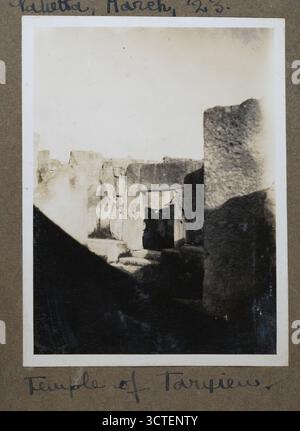 Fotografia d'epoca dei Templi di Tarxien, Malta, 1923, XX secolo Foto Stock