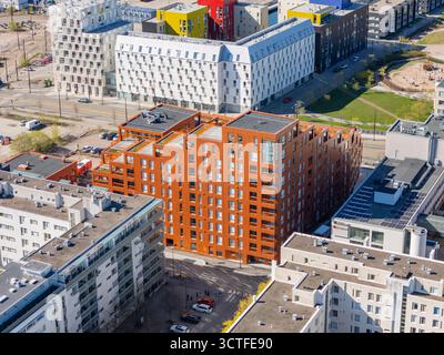 Nuovi condomini a Helsinki, Finlandia Foto Stock
