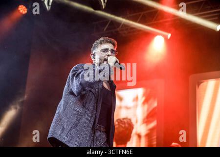 Concerto di musica - Rocco Hunt Rocco Hunt durante Rocco Hunt, Concerto di musica a Milano, Italia, 06 ottobre 2025 Milano Fabrique Italia Copyright: XRobertoxSalemix/xLiveMediax LPM 2071315 Foto Stock