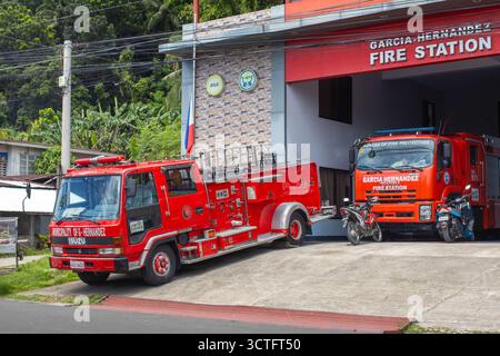 Stazione del Bureau of Fire Protection a Garcia-Hernandez, Bohol, Filippine Foto Stock