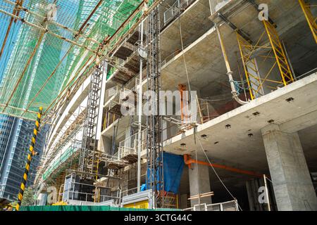 Alto cantiere a Pasig, Manila, Filippine Foto Stock