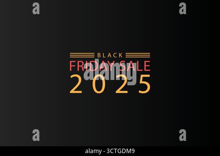 Strategie di progettazione di illustrazioni creative per il Black Friday Illustrazione Vettoriale