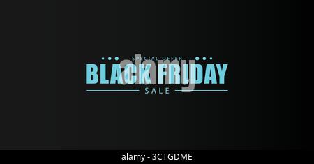 Strategie di progettazione di illustrazioni creative per il Black Friday Illustrazione Vettoriale