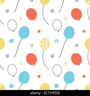 Ripetizione senza cuciture con bollature multicolore Illustrazione Vettoriale