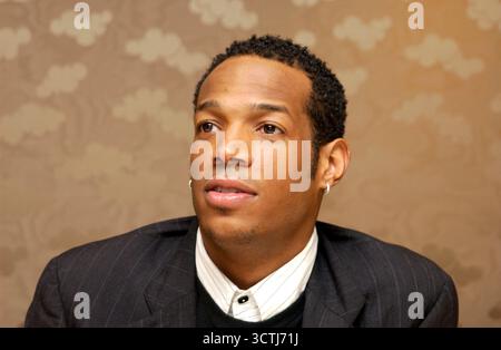 Marlon Wayans a una conferenza stampa per i Ladykillers. Hotel St.Regis, Los Angeles, 12 marzo 2004 Foto Stock