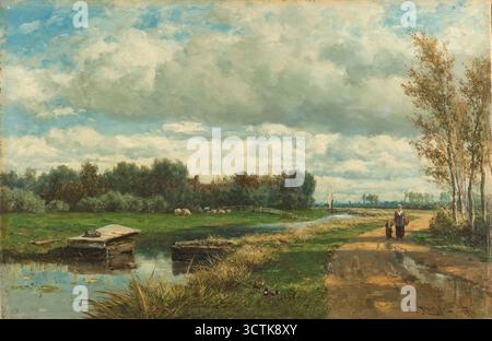 Landscape in the Environs of the Hague, c1873-1875. Si trova nella Collezione del Rijksmuseum di Amsterdam. Foto Stock