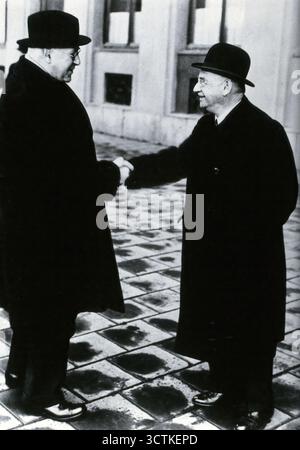 Sir Henry Hallett Dale e otto Loewi. Foto Stock