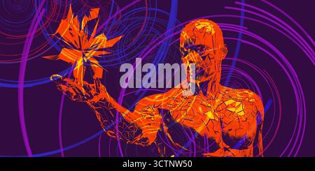 Rise of Technology Digital Revolution come concetto Foto Stock