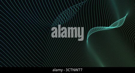 Tecnologia astratta con dati interconnessi come arte Foto Stock