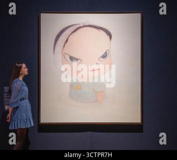Christie's, Londra, Regno Unito. 8 ottobre 2025. La London Evening sale del XX/XXI secolo si svolge il 15 ottobre. Le attrazioni principali includono: Yoshitomo Nara, Haze Days, stima di £ 6.500.000 - 8.500.000. Crediti: Malcolm Park/Alamy Live News Foto Stock