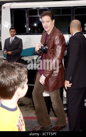 Brendan Fraser alla premiere "Looney Tunes Back in Action". Tenuto al Grauman's Chinese Theater, Hollywood, 9/11/03 Foto Stock