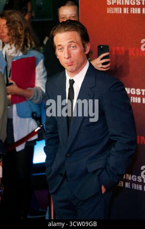 Jeremy Allen White bei der Premiere des Kinofilms Springsteen: Portami da Nowhere im Zoo Palast. Berlino, 08.10.2025 *** Jeremy Allen White alla prima del film Springsteen Deliver me from Nowhere allo Zoo Palast Berlin, 08 10 2025 foto:XA.xBuggex/xFuturexImagex springsteen 5058 Foto Stock