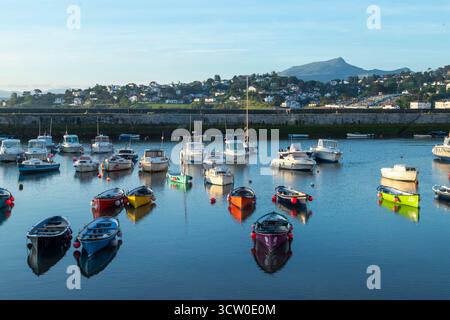Francia, Pirenei Atlantiques, Paesi Baschi, Ciboure, marina // Francia, Pyrénées Atlantiques (64), Pays Basque, Ciboure, Port de Plaisance Foto Stock