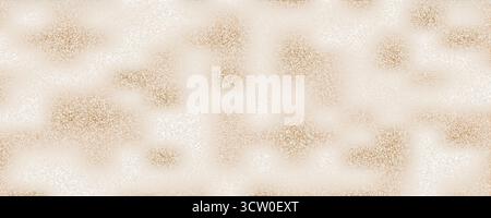 Grana di carta Washi con gelso senza cuciture e granuli. Sfondo beige naturale granuloso per sfondo e imballaggio Illustrazione Vettoriale