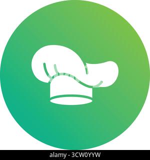 Illustrazione del design dell'icona Chef Hat Vector Illustrazione Vettoriale