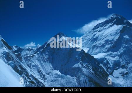 Nepal. Himalaya. Regione di Khumbu. Vette montuose. Foto Stock