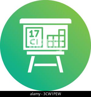 Illustrazione del progetto dell'icona vettoriale della tabella periodica Illustrazione Vettoriale