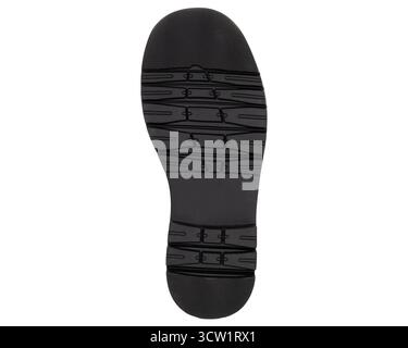 Suola in gomma nera con motivo moderno Foto Stock