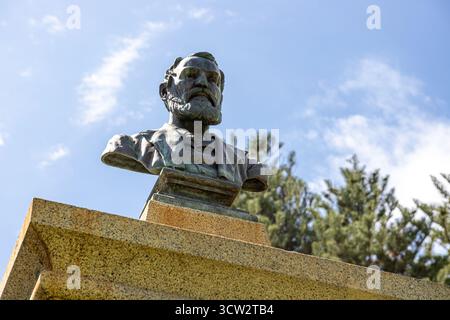 Il Maitland Brown Memorial (Explorers Monument) nell'Esplanade Park, Fremantle 6160 (Walyalup) vicino a Perth, Australia Occidentale, WA, Australia Foto Stock
