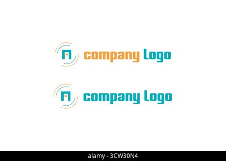 Design moderno del logo A Letter – Branding elegante con lettere alfabetiche Illustrazione Vettoriale