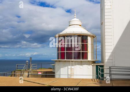 Rathlin West Lighthouse, Rathlin Island, Contea di Antrim, Irlanda del Nord, Regno Unito Foto Stock