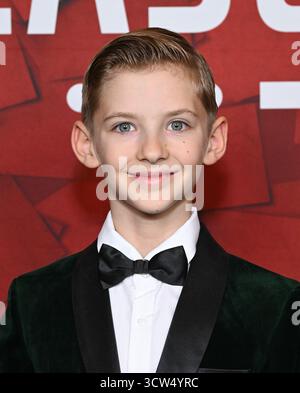 Los Angeles, Stati Uniti. 09 ottobre 2025. Aaron Zicman arriva alla proiezione speciale "Truth & Treason" all'AMC The Grove il 9 ottobre 2025 a Los Angeles, CA. © LISA OConnor/AFF-USA.com Credit: AFF/Alamy Live News Foto Stock