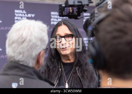 Mill Valley, Stati Uniti. 09 ottobre 2025. Il regista Jonas Akerlund partecipa alla prima della West Coast del documentario “metallica Saved My Life” durante il 48° Mill Valley Film Festival all'Outdoor Art Club il 9 ottobre 2025 a Mill Valley, California. Foto: Picture Happy/imageSPACE per CAFILM/Sipa USA credito: SIPA USA/Alamy Live News Foto Stock