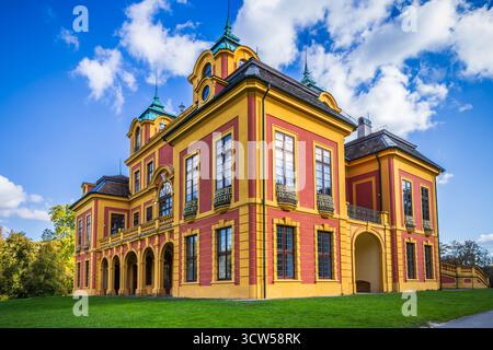Il palazzo preferito per la caccia e il piacere a Ludwigsburg (Schloss Favorite), Germania Foto Stock