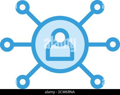 Illustrazione della progettazione dell'icona del vettore di marketing affiliato Illustrazione Vettoriale