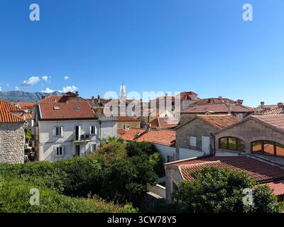 La città vecchia, Budva, Montenegro. Foto Stock
